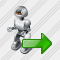 Robot Export Icon