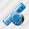 Ruler Clock Icon