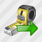 Tape Measure Export Icon