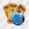 Ticket Clock Icon