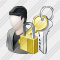 User Administrator Locked Icon