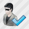 User Sun Glasses Ok Icon