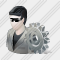 User Sun Glasses Settings Icon