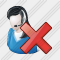 User Support Delete Icon