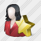 User Woman Favorite Icon