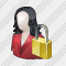 User Woman Locked Icon