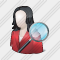 User Woman Search 2 Icon