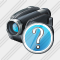 Video Camera Question Icon