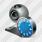 Web Camera Clock Icon