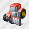 Wheeled Tractor Save Icon