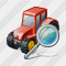 Wheeled Tractor Search Icon