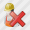 Worker Delete Icon