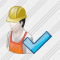 Worker Ok Icon