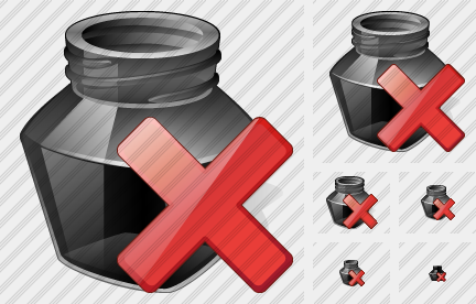 Ink Pot Delete Icon