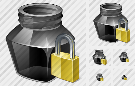 Ink Pot Locked Icon