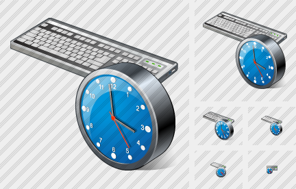 Icone Keyboard Clock