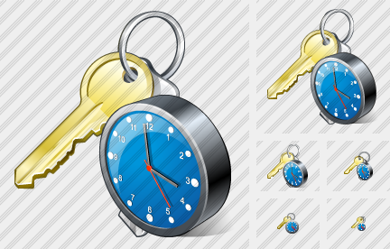 Keys Clock Icon