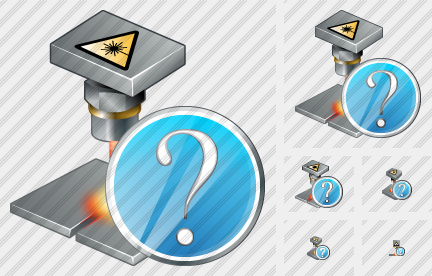 Laser Beam Question Icon