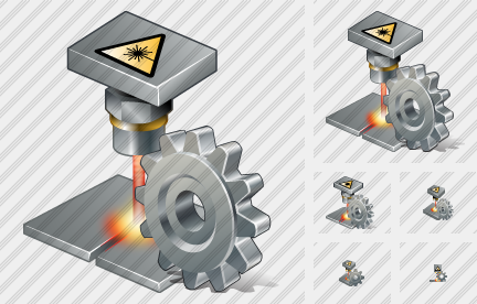 Laser Beam Settings Icon