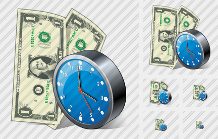 Money Clock Icon