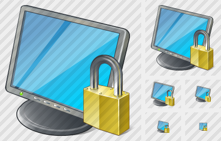Monitor Locked Icon