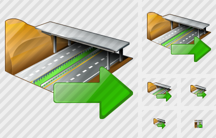 Motorway Export Icon