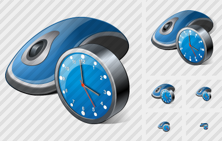 Mouse Clock Icon