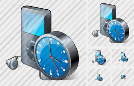 MP3 Player Clock Icon