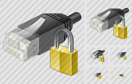 Icone Network Connection Lock