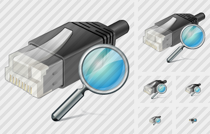 Icone Network Connection Search