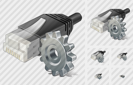 Icone Network Connection Settings