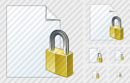 New Document Locked Icon
