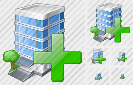 Office Building Add Icon