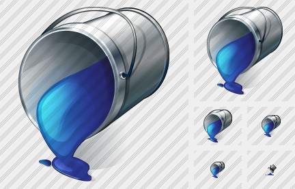 Paint Bucket Blue Icon