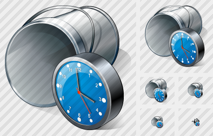 Paint Bucket Clock Icon