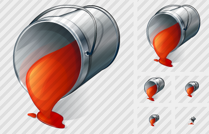 Paint Bucket Red Icon