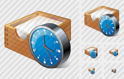 Icone Paper Box Clock