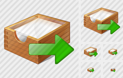 Icone Paper Box Export