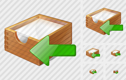 Paper Box Import Icon