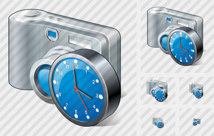 Icone Photocamera Clock