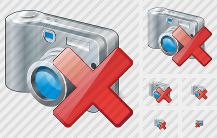Photocamera Delete Icon