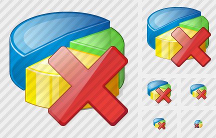 Icone Pie Chart Delete