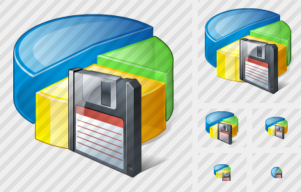 Icone Pie Chart Save