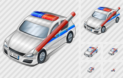Police Car Edit Icon