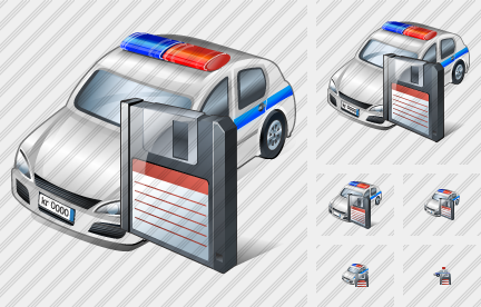 Police Car Save Icon