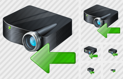 Projector Black Import Icon