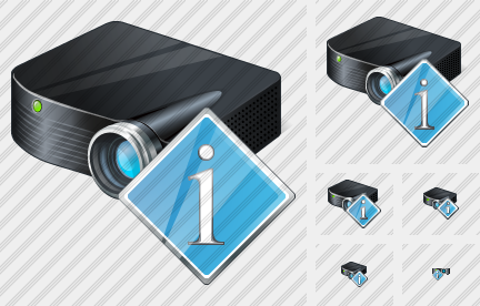 Icone Projector Black Info