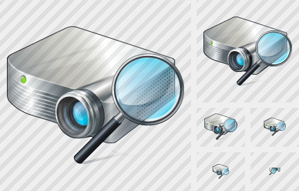 Projector White Search 2 Icon