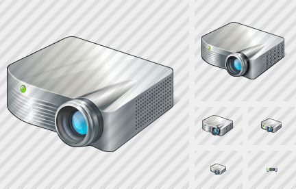 Projector White Icon