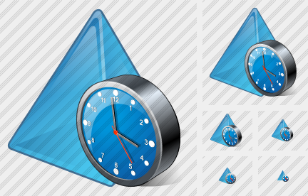 Pyramid Clock Icon